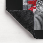 Funny Cat Selfie mit Weihnachtsmeme des Weihnachts Mousepad (Ecke)