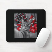 Funny Cat Selfie mit Weihnachtsmeme des Weihnachts Mousepad (Mit Mouse)