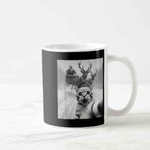 Funny Cat Selfie Santa Merry Weihnachten Weihnacht Kaffeetasse