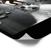 Funny Cat Selfie With Bigfoot 67 Six Seven Meme Me Poster (Ecke)