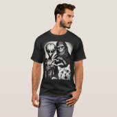 Funny Cat Selfie With Romantic Bigfoot In Love Wit T-Shirt (Vorne ganz)