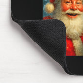 Funny Cat Selfie With Santa Claus & Bigfoot Me Mousepad (Ecke)