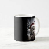 Funny Cat Selfie With Santa Claus Christmas Men Wo Kaffeetasse (VorderseiteRechts)