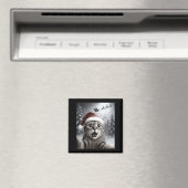 Funny Cat Selfie With Santa Claus Christmas Men Wo Magnet (In Situ (Geschirrspüler))