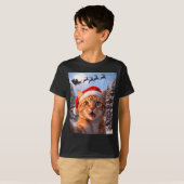Funny Cat Selfie With Santa Claus Christmas Men Wo T-Shirt (Vorne ganz)