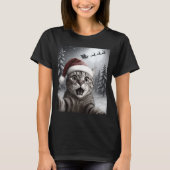 Funny Cat Selfie With Santa Claus Christmas Men Wo T-Shirt (Vorderseite)