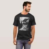 Funny Cat Selfie with UFO Alien T-Shirt (Vorne ganz)