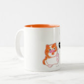 Funny Cat Serie Service Table Tasse von ORDesigns. (Vorderseite Links)