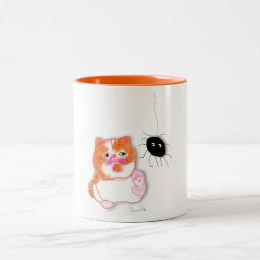 Funny Cat Serie Service Table Tasse von ORDesigns. (Mittel)
