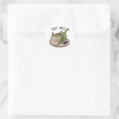 Funny Cat Shaped Sushi Roll Runder Aufkleber (Tasche)