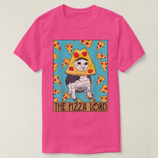 Funny Cat Shirt, Funny Pizza Cat Lovers T-Shirt (Design vorne)
