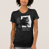 Funny Cat Shirt, glückliche Leute tragen Katzenhaa T-Shirt (Vorderseite)