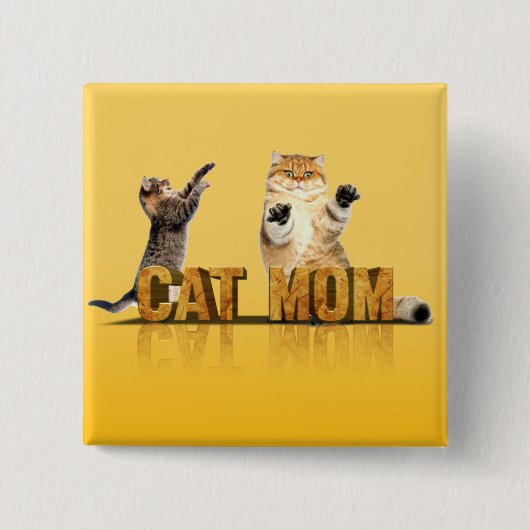 Funny Cat Shirt | Katzenmama | Katzenmami Button (Vorderseite)
