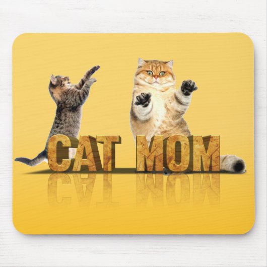 Funny Cat Shirt | Katzenmama | Katzenmami Mousepad (Vorne)