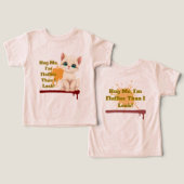 Funny Cat Shirt, Kawaii Animal T-Shirt (Design Vorderseite & Rückseite)