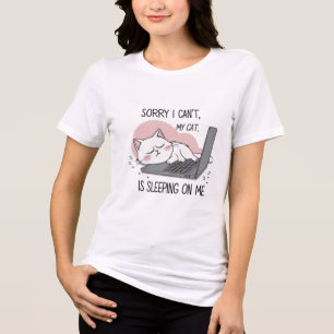 Funny Cat Shirt - Meine Katze schläft auf meinem T