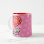 Funny Cat Sie sind meine Catnip Alternative Valent Zweifarbige Tasse (Vorderseite Links)