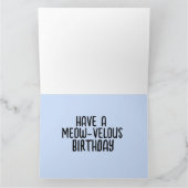 FUNNY CAT SINGY Grußkarte am GEBURTSTAG Karte (Innenseite)