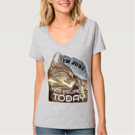 FUNNY CAT Sleeping T - Shirt