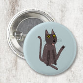 Funny Cat Spaß Button