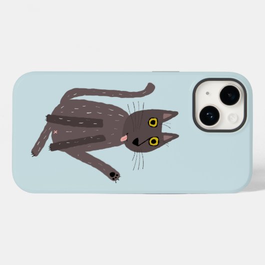 Funny Cat Spaß Case-Mate iPhone Hülle (Rückseite (Horizontal))