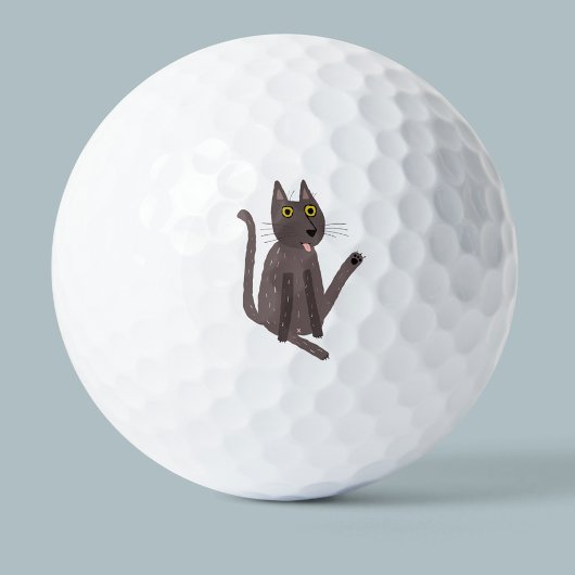 Funny Cat Spaß Golfball