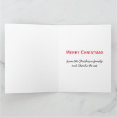 Funny Cat Spaß Holiday Karte (Innenseite)