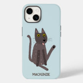 Funny Cat Spaß Personalisiert Case-Mate iPhone Hülle (Rückseite)