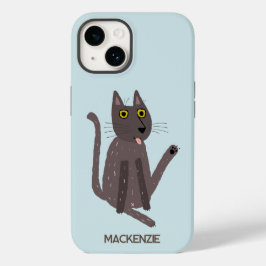 Funny Cat Spaß Personalisiert Case-Mate iPhone 14 Hülle
