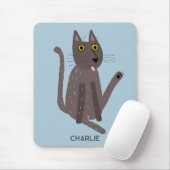 Funny Cat Spaß Personalisiert Mousepad (Mit Mouse)