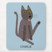 Funny Cat Spaß Personalisiert Mousepad (Vorne)
