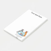 Funny Cat Spaß Post-it Klebezettel (angewinkelt)