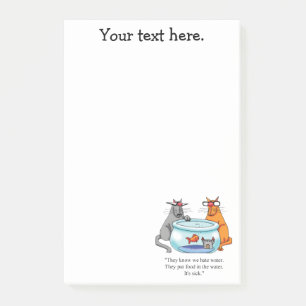 Funny Cat Spaß Post-it Klebezettel