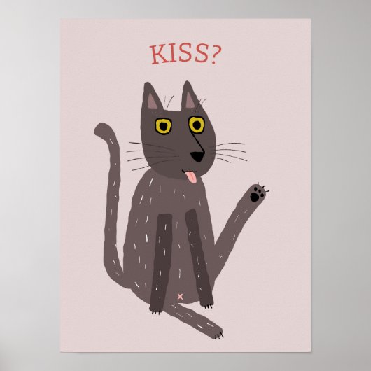 Funny Cat Spaß Poster (Vorne)