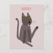 Funny Cat Spaß Postkarte (Vorderseite)