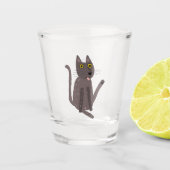 Funny Cat Spaß Schnapsglas (Vorderseite)