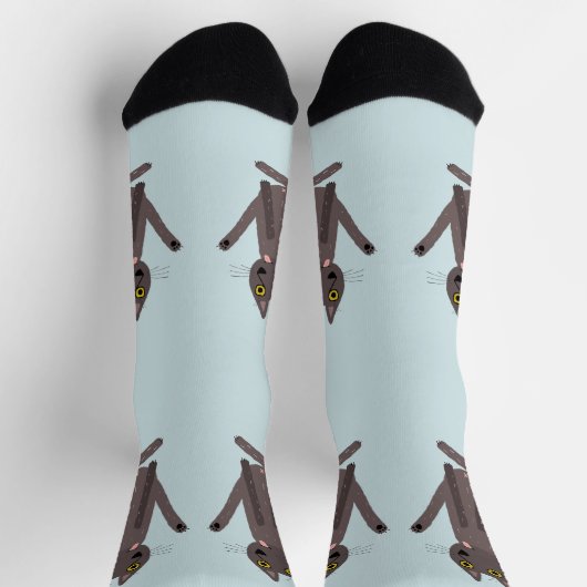 Funny Cat Spaß Socken (Oben)