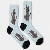 Funny Cat Spaß Socken (Rechts)