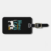 Funny Cat Spaß Zuhause ist, wo die Katzen sind Gepäckanhänger (Vorderseite horizontal)