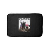 Funny Cat Spy Balloon Badematte (Vorderseite)