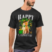 Funny Cat St Patrick Day Happy Catrick's Day T-Shirt (Vorderseite)