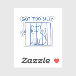 Funny Cat Sticker - zu Alberne Gefängniszelle