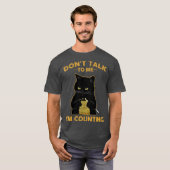 Funny Cat Strick reden nicht mit mir im zählen T-Shirt (Vorne ganz)