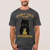 Funny Cat Strick reden nicht mit mir im zählen T-Shirt (Vorderseite)