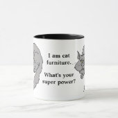 Funny Cat Super Power Tasse (Zentrum)