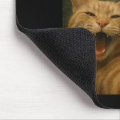 Funny Cat Surprised Happy Selfie With Bigfoot Sasq Mousepad (Ecke)