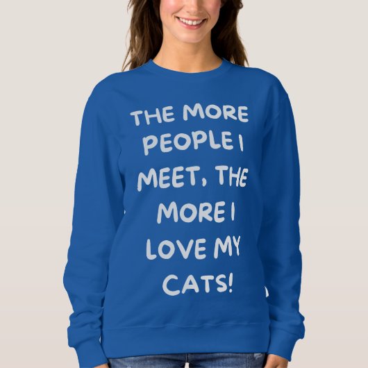 Funny Cat Sweatshirt (Vorderseite)