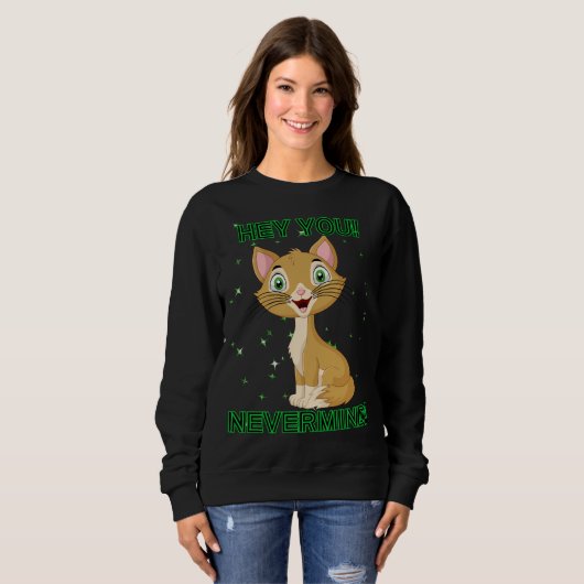 Funny Cat Sweatshirt (Vorne ganz)