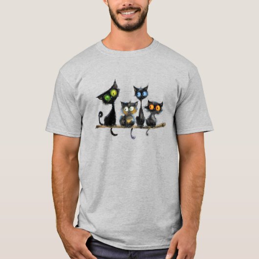 Funny Cat T - Shirt (Vorderseite)
