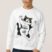 Funny cat T-Shirt, Mama T-Shirt, Katzenbesitzer Sweatshirt (Vorderseite)